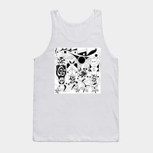 mayan alien extraterrestrial brick in pattern ecopop Tank Top